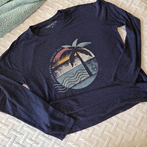 Flora Bama Navy Long Sleeve Tee